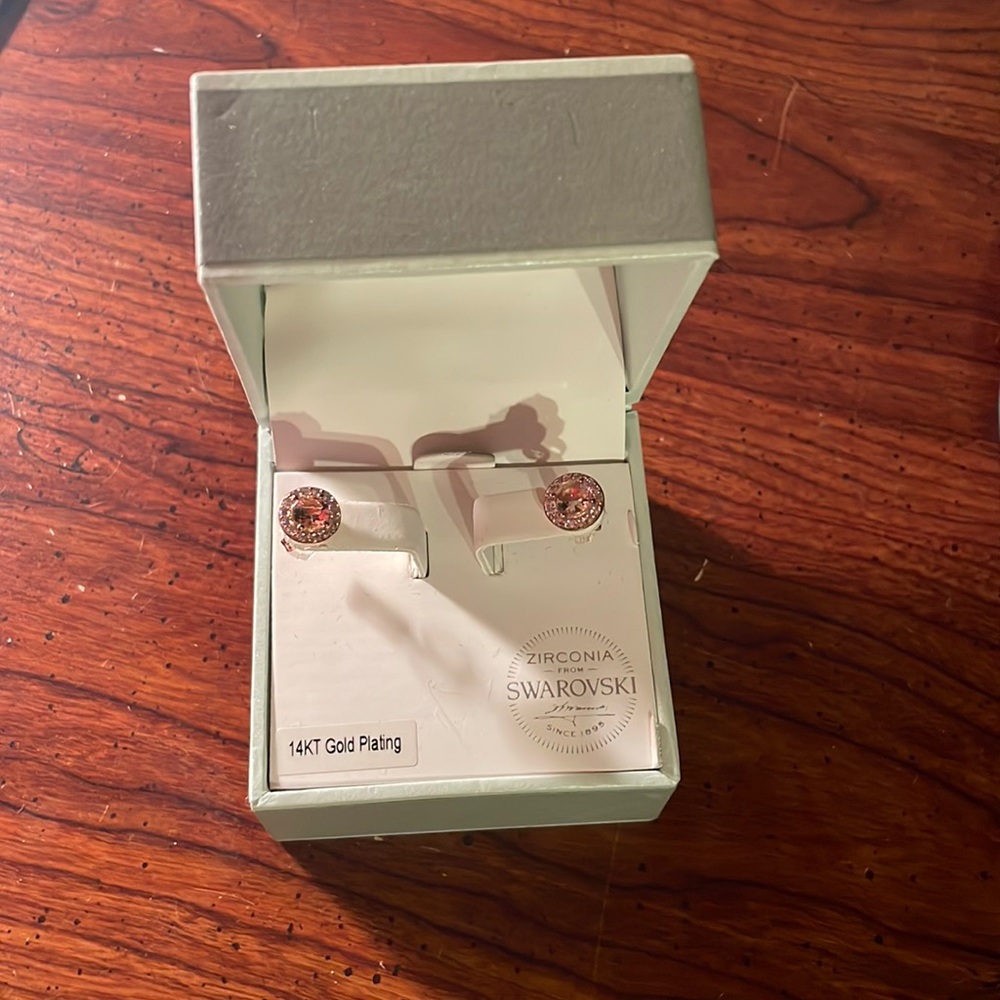 KIERA COUTURE Sterling Silver 14kt Plating stud earrings